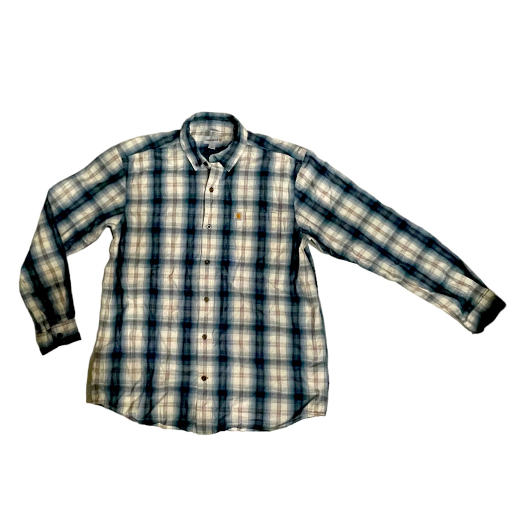 Mens Carhartt plaid relaxed fit shirt